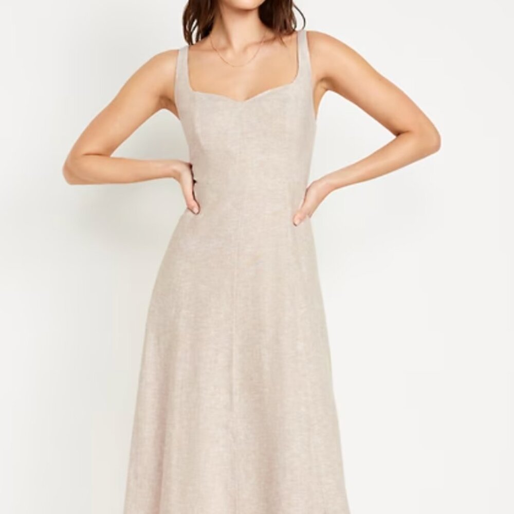 Old Navy Natural Linen Dress